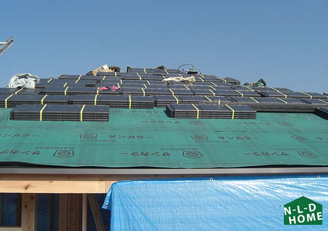 福津市Ｈ様邸 超軽量瓦（大和スレート）の屋根写真